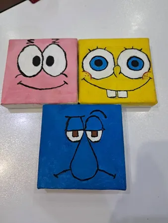 بوم نقاشی جهان بوم مدل TZ-1 سایز 10x10 سانتی متر