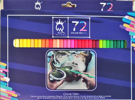مداد رنگی 72 رنگ ام کیو کد  00072G