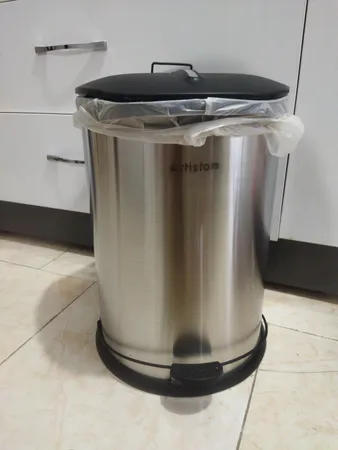 سطل زباله پدالی استیل آرتیستون صنعت کد 3020 گنجایش 20 لیتر