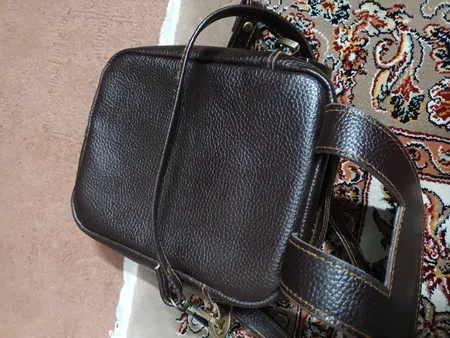 کیف رودوشی مردانه چرم آرا مدل d034 کد f1