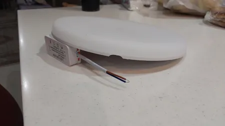 پنل سقفی ال ای دی 40 وات مدل فول لایت 510 طرح فنر متغیر توکار گرد بسته 2 عددی