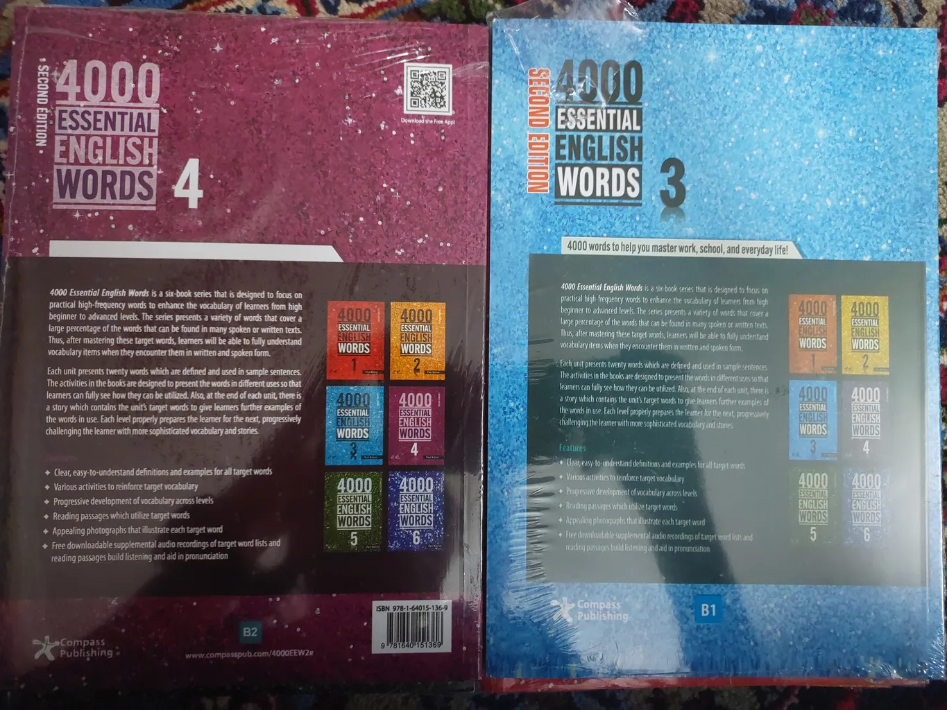 کتاب 4000 Essential English Words اثر Paul Nation انتشارات Compass Publishing شش جلدی