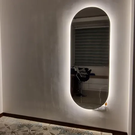 آینه مدل قدی هلالی بک لایت کد 170