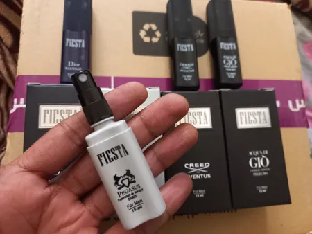 عطر جیبی مردانه فیستا مدل Alpha حجم 15میلی لیتر مجموعه 4 عددی