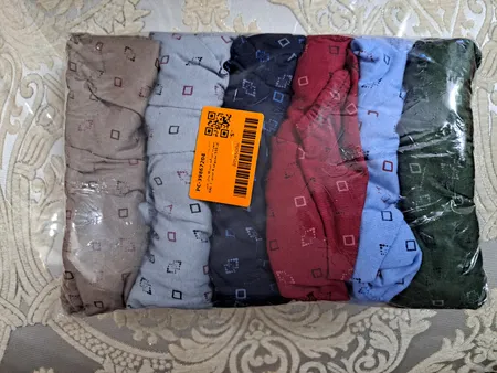 شورت مردانه چیندکا مدل نخی کد 510 مجموعه 6 عددی
