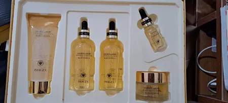 مجموعه مراقبت پوست ایمجز مدل Golden Luxury مجموعه 5 عددی