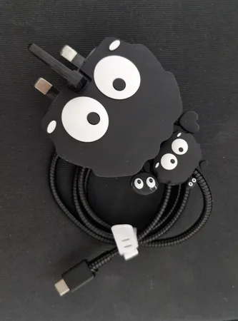 محافظ کابل وال کیس طرح میکروب به همراه محافظ شارژر دیواری 25 وات سامسونگ مجموعه 4 عددی