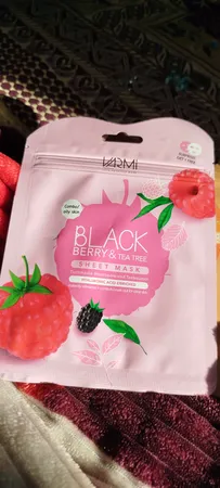 ماسک صورت وارمی مدل تمشک و روغن درخت چای حجم 45 میلی لیتر بسته 2 عددی