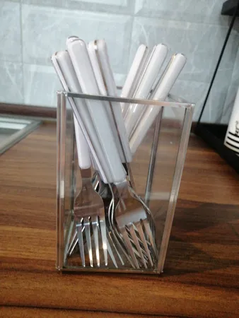 ست کارد و چنگال میوه خوری 12 پارچه کینگ مستر مدل رنگی کد 301