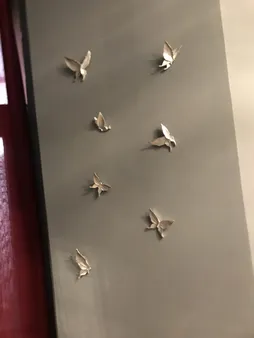 دیوارکوب لوتوس طرح پروانه کد P01 مجموعه 7 عددی