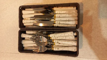 ست قاشق و چنگال 12 پارچه مدل ماربل