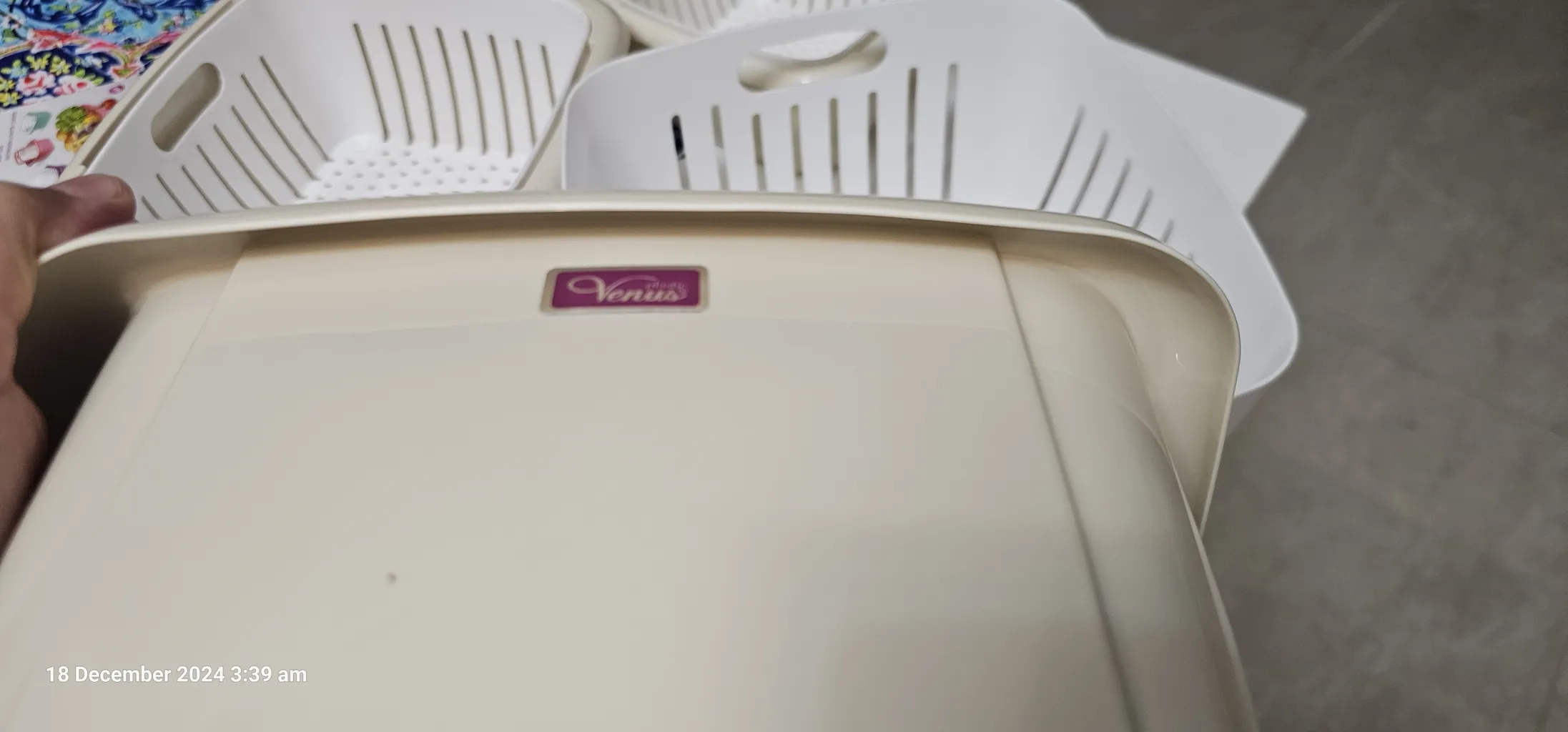 ست آبکش و کاسه ونوس پلاستیک مدل B202