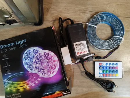 ریسه ال ای دی دریم لایت مدل rgb 5050 طول 2.5 متر