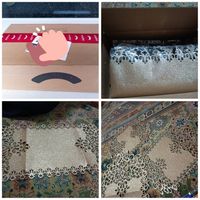 رومیزی طرح فرانک کد 8035 مجموعه 3 عددی