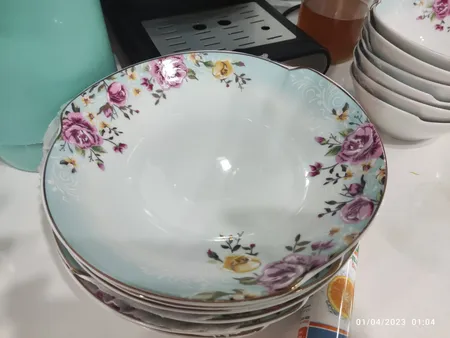 سرویس غذاخوری 30 پارچه شرکت صنایع چینی تقدیس مدل کاملیا