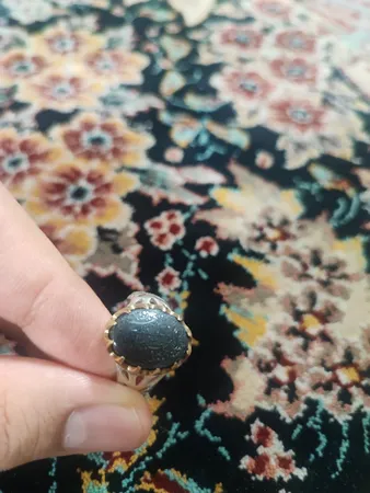 انگشتر نقره مردانه ملک زیور مدل حدید طرح وان یکاد کد 305