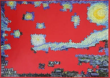 پازل 1000 تکه ریکوردی طرح شب پرستاره ونگوگ کد 340