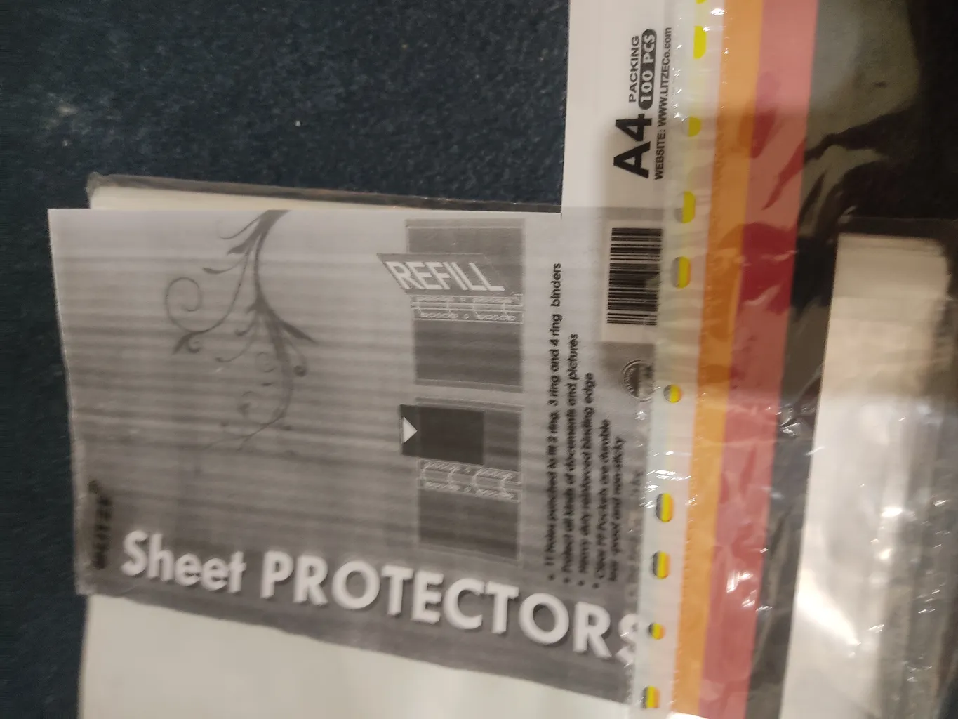 کاور کاغذ A4 لیتز مدل 7436 بسته 100 عددی