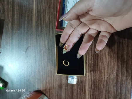 گوشواره حلقه ای طلا 18 عیار زنانه مایا ماهک مدل ME1209