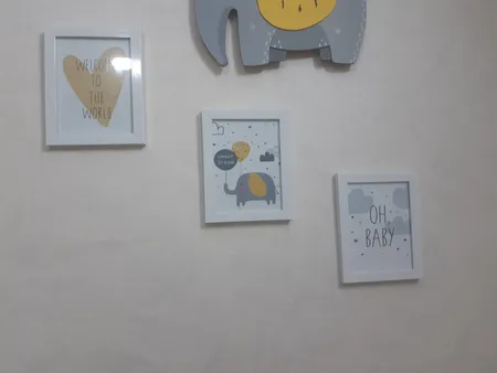 تابلو اتاق کودک طرح فیل کد BG0022 مجموعه 3 عددی