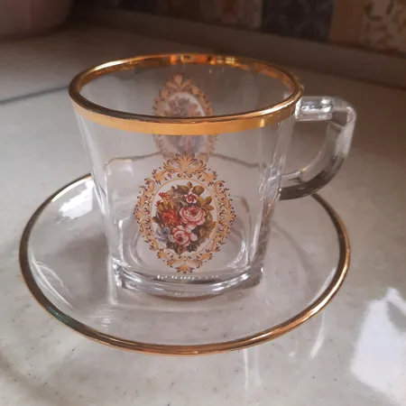 نعلبکی بلینک مکس مدل 258 لب طلا بسته 6 عددی