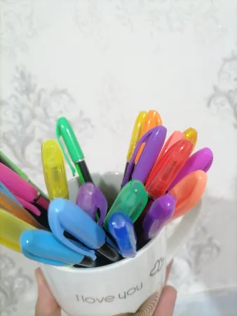 روان نویس مدل NEON GLITTER  بسته 24 عددی