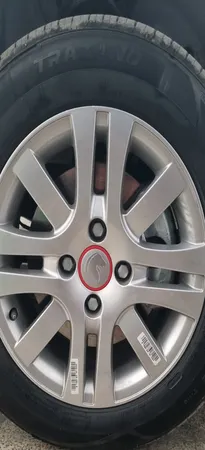 درپوش رینگ خودرو چیکال مدل P-1077-RD مناسب برای سمند بسته 4 عددی