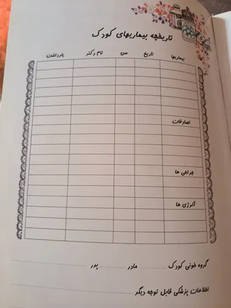 آلبوم خاطرات کودک مدل راهنمای رشد