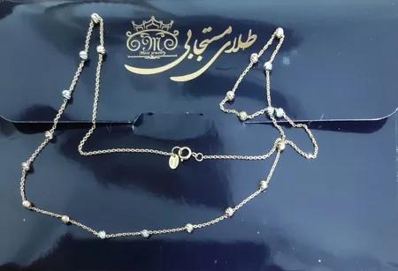 گردنبند طلا 18 عیار زنانه طلای مستجابی مدل  گوی آلبرنادو کد M50