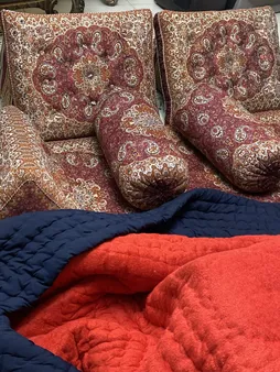 ست 7 تکه پشتی مدل شاه نشین کد 3002