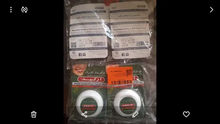 نخ دندان نازک تر ارکید مدل کلاسیک بسته 2 عددی