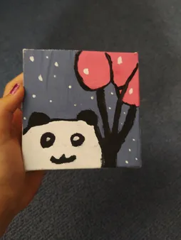 بوم نقاشی جهان بوم مدل TZ-1 سایز 10x10 سانتی متر