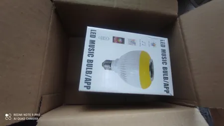 لامپ هوشمند و اسپیکر بلوتوثی مدل led music blub کد HB-61