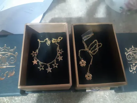 دستبند طلا 18 عیار زنانه طلای مستجابی مدل ستاره کد M18