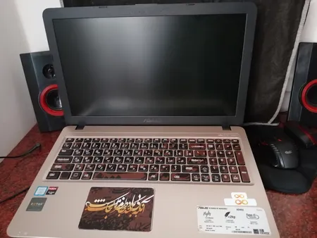 استیکر لپ تاپ توییجین و موییجین طرح شعر فارسی کد 02 مناسب برای لپ تاپ 15.6 اینچ به همراه برچسب حروف فارسی کیبورد