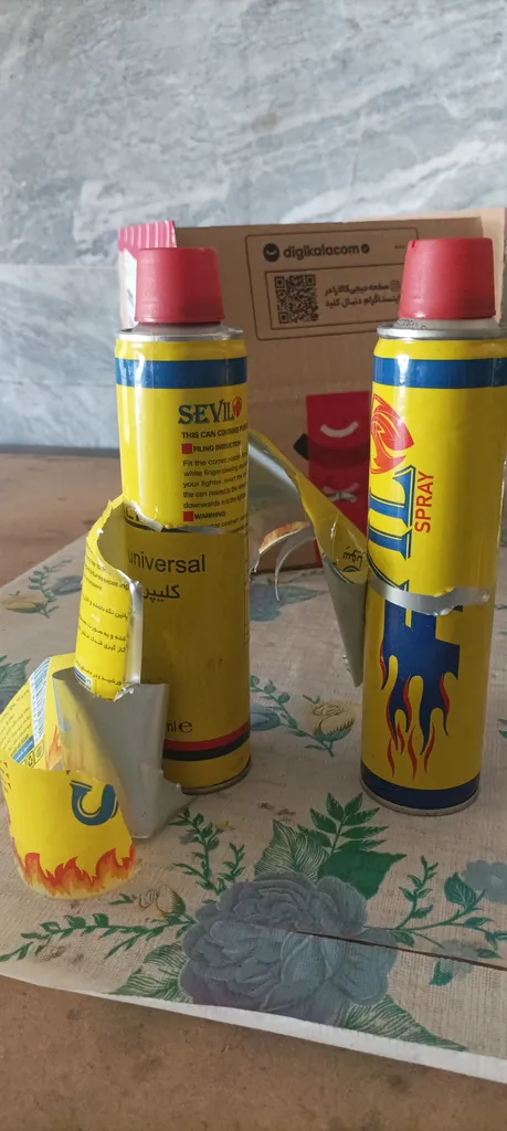 کپسول گاز فندک سویل کد ۱ حجم ۳۰۰ میلی لیتر مجموعه سه عددی