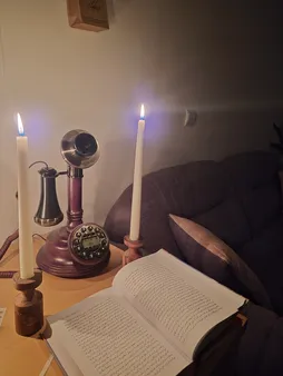 شمع دست ساز مدل قلمی 30 سانت بسته 12 عددی