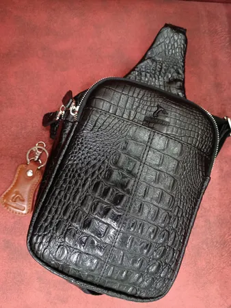 کیف رودوشی مردانه چرم بارز مدل DG65.KO