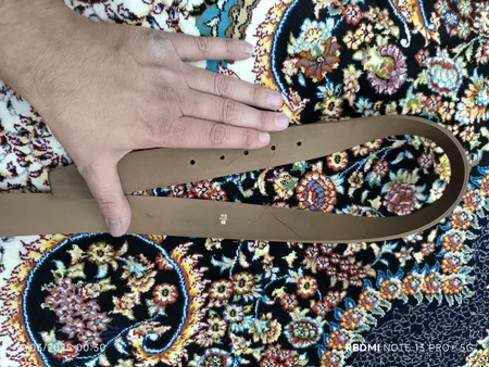 کمربند مردانه مدل چرم طبیعی گاوی