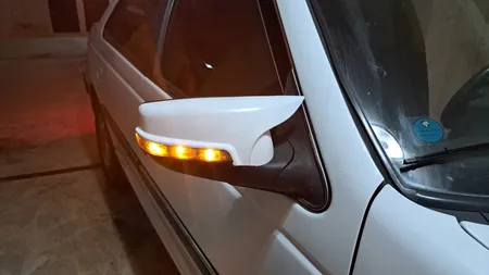 قاب رو آینه خودرو مدل خفاشی کد SEF-KHO مناسب برای پژو پارس بسته 2 عددی