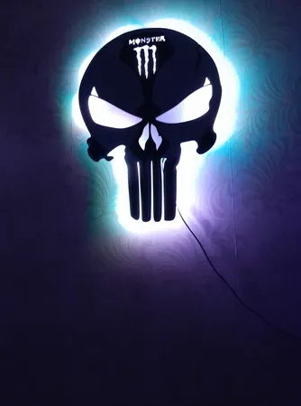 چراغ دیواری مدل اسکلت طرح مانستر