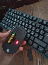 تجریه خرید کیبورد و ماوس بی سیم ریزیو مدل KM20، سوییچ ممبران، Full-size