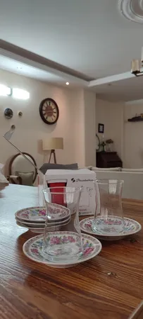 استکان پاشاباغچه مدل هیبلی بسته 6 عددی