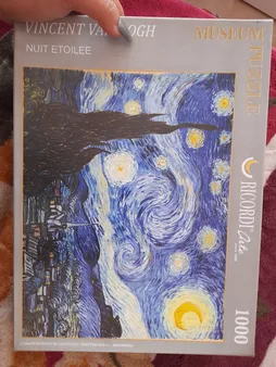 پازل 1000 تکه ریکوردی طرح شب پرستاره ونگوگ کد 340