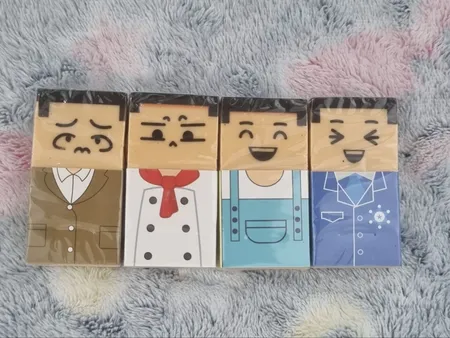 پاک کن مدل آدمک رنگی کد 69 بسته چهار عددی