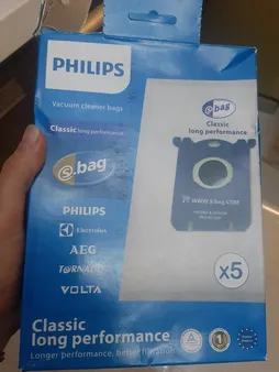 پاکت جاروبرقی اس-بگ مدل Classic Long مناسب جاروبرقی های فیلیپس و آاگ و الکترولوکس