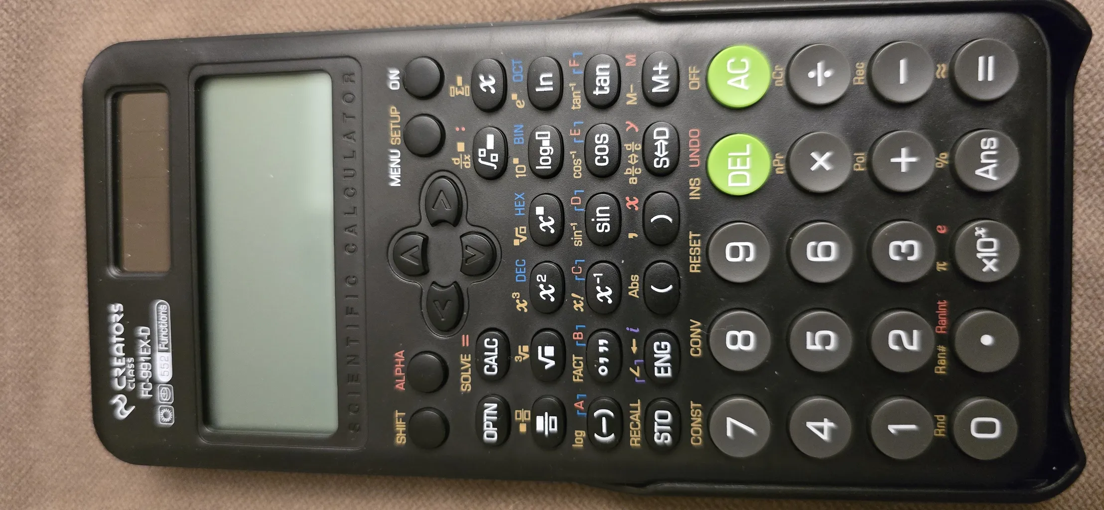 ماشین حساب سی کلاس کریتورز مدل مهندسی طرح پرو کد FC-991EX-D