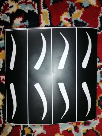 شابلون ابرو مدل P1 مجموعه 12 عددی