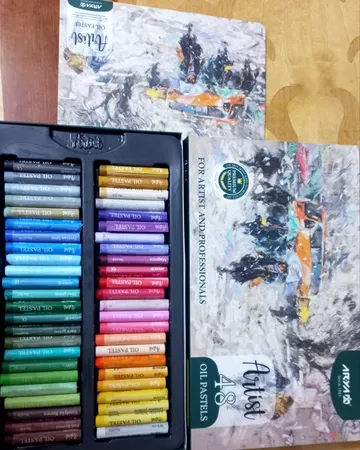 پاستل روغنی 48 رنگ آریا مدل Artist-Bus کد 2604