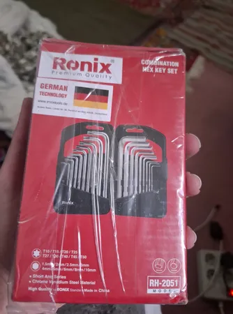 مجموعه 18 عددی آچار آلن و ستاره ای رونیکس مدل RH-2051